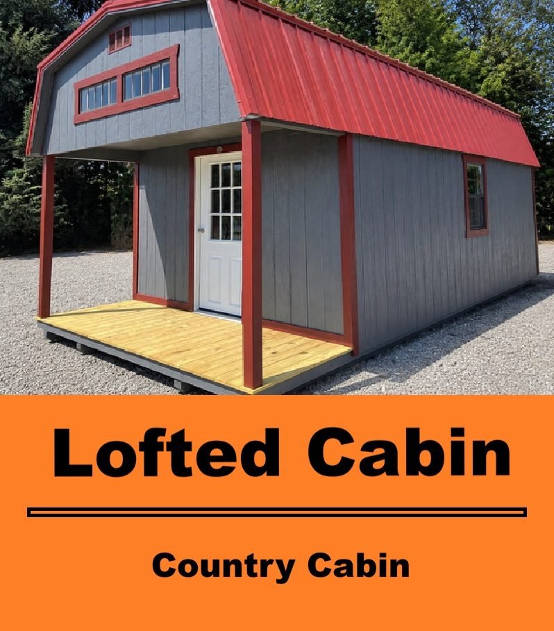 12 X 24 Lofted Cabin for Sale at Country Cabins